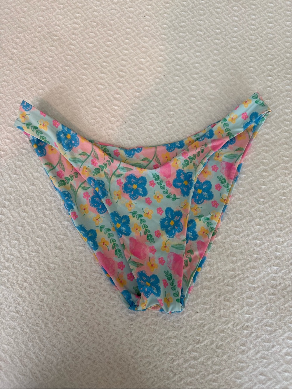 Grey Bandit x Ana Beachside Bikini Bottoms Pink and Blue Swim